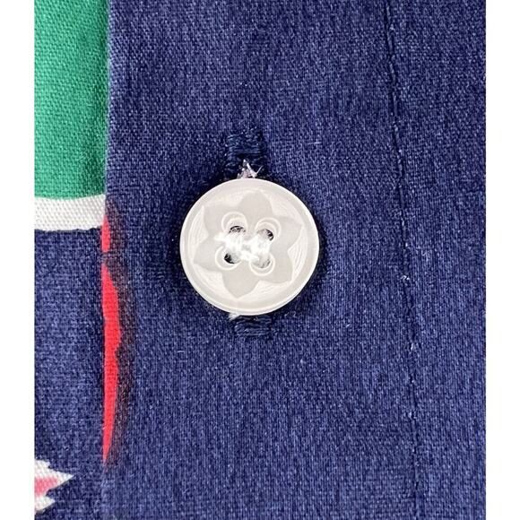 Draper James X ELOQUII Cotton Button-Down Top Sleeveless Parrots Tropical 18 NWT - Picture 6 of 12